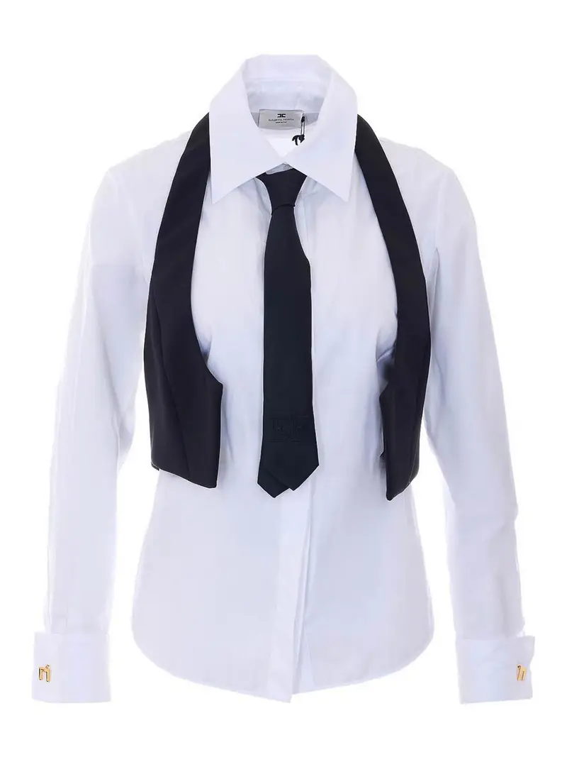 Camicia Bianca E Nera Bianco