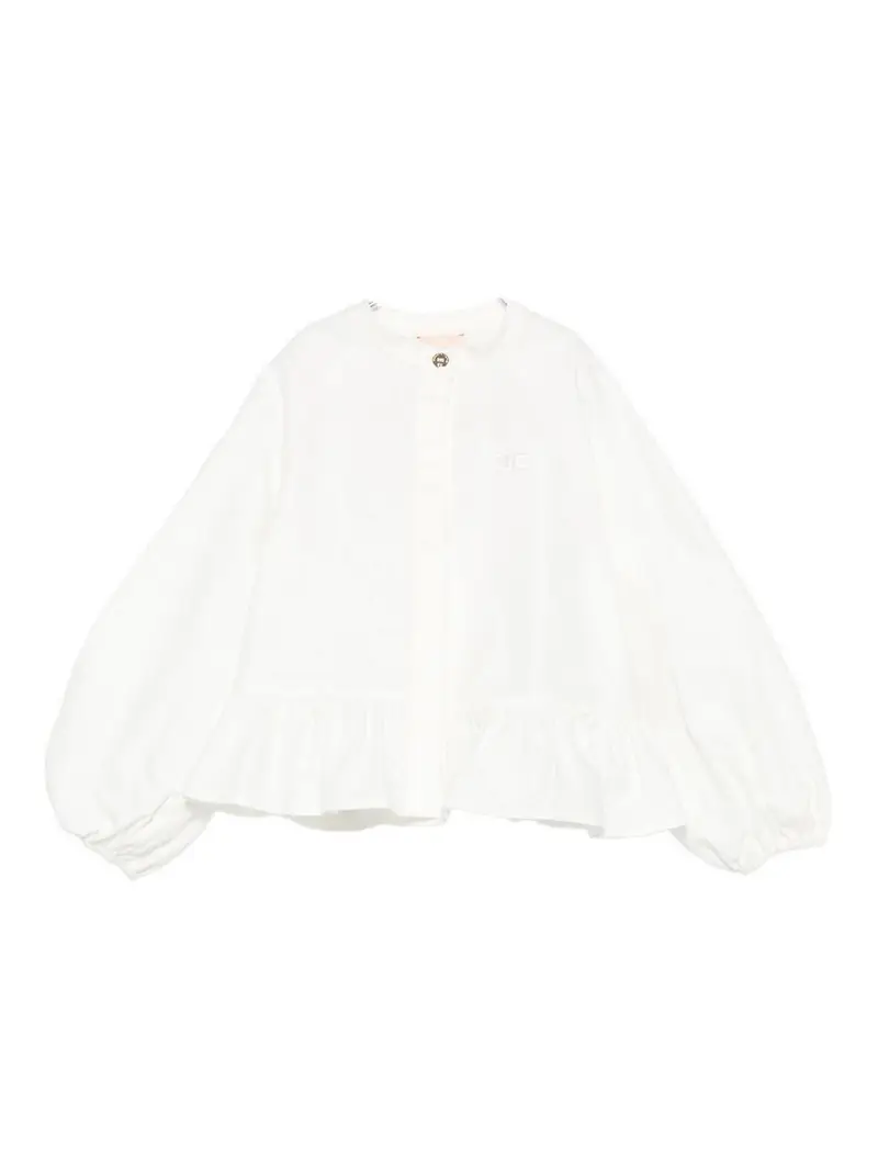 Camicia Con Maniche A Palloncino Crema