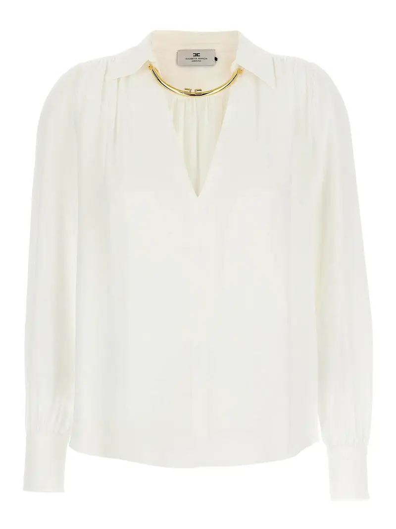 Camicia da collana Bianco