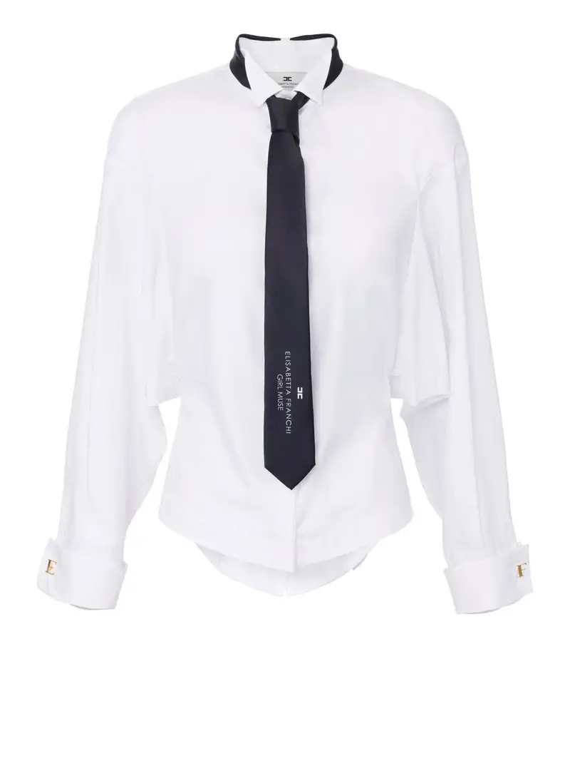 camicia elisabetta franchi da donna - bianco