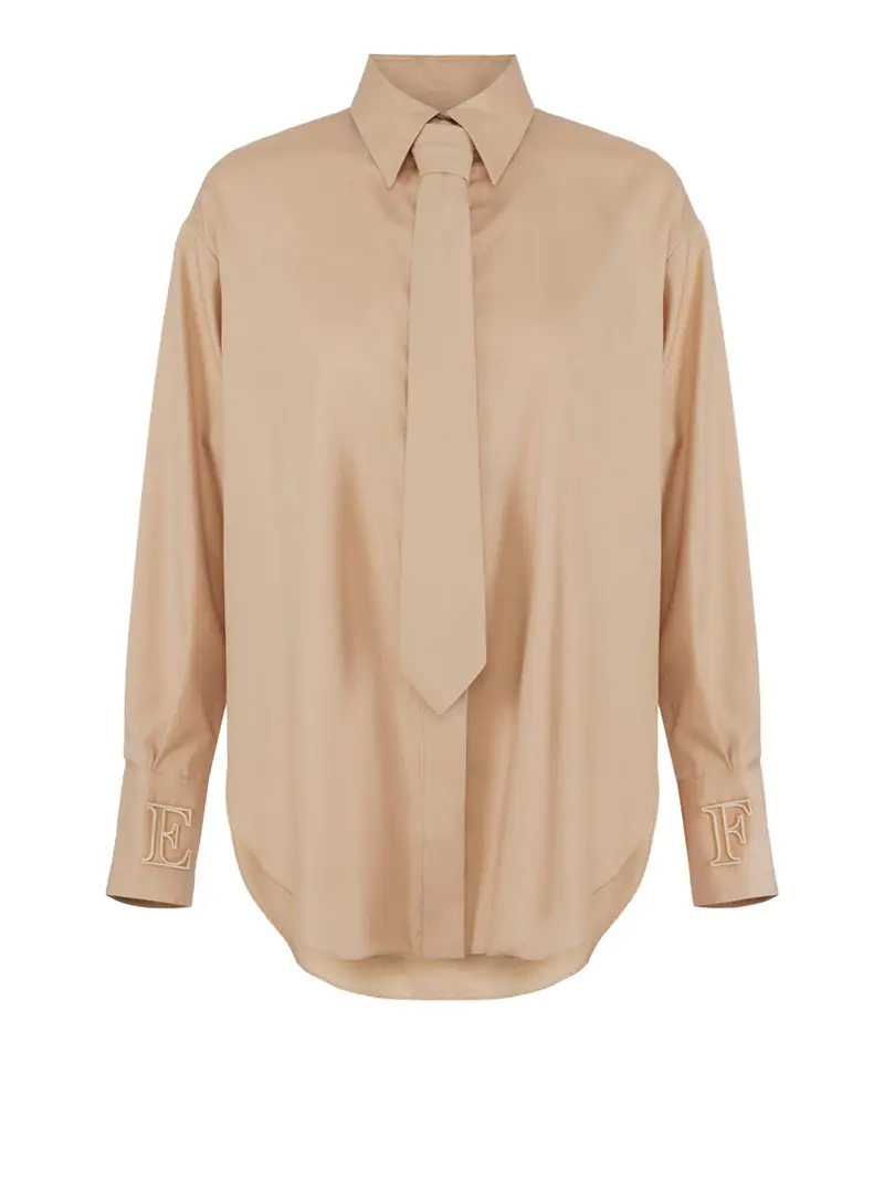 camicia elisabetta franchi da donna - cammello Beige