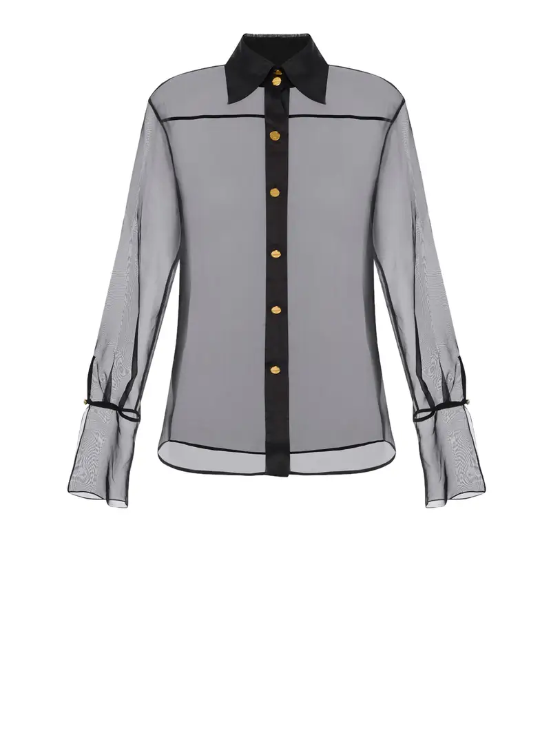 camicia elisabetta franchi da donna - nero