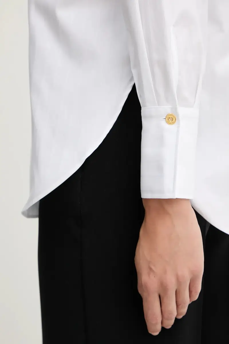 camicia in cotone donna colore bianco CA12156E2 miniatura 5