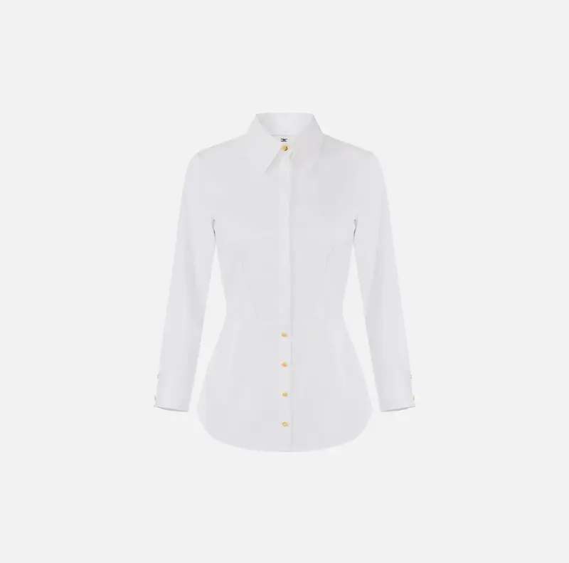 Camicia in cotone stretch