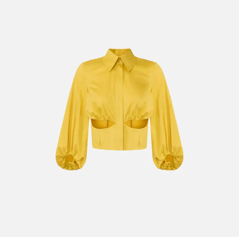 Camicia in cotone stretch