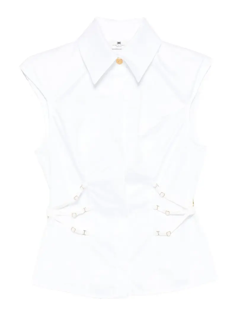 Camicia in popeline di cotone Bianco