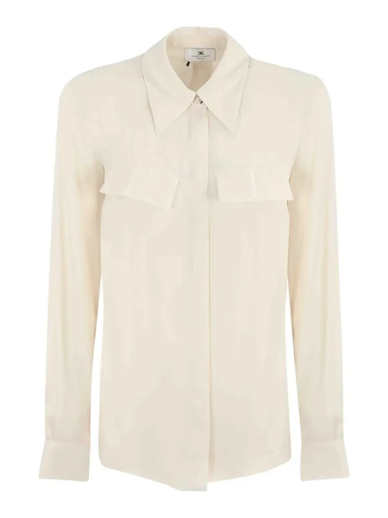 Camicia in viscosa Bianco