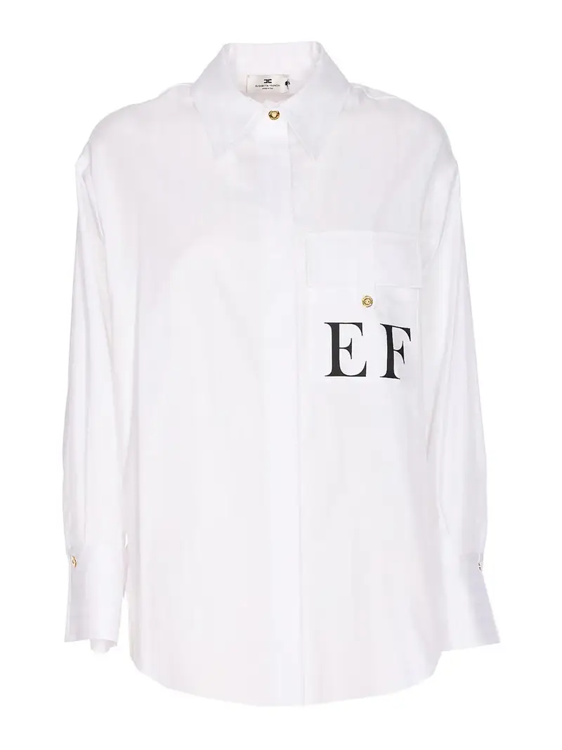 Camicia logo Bianco