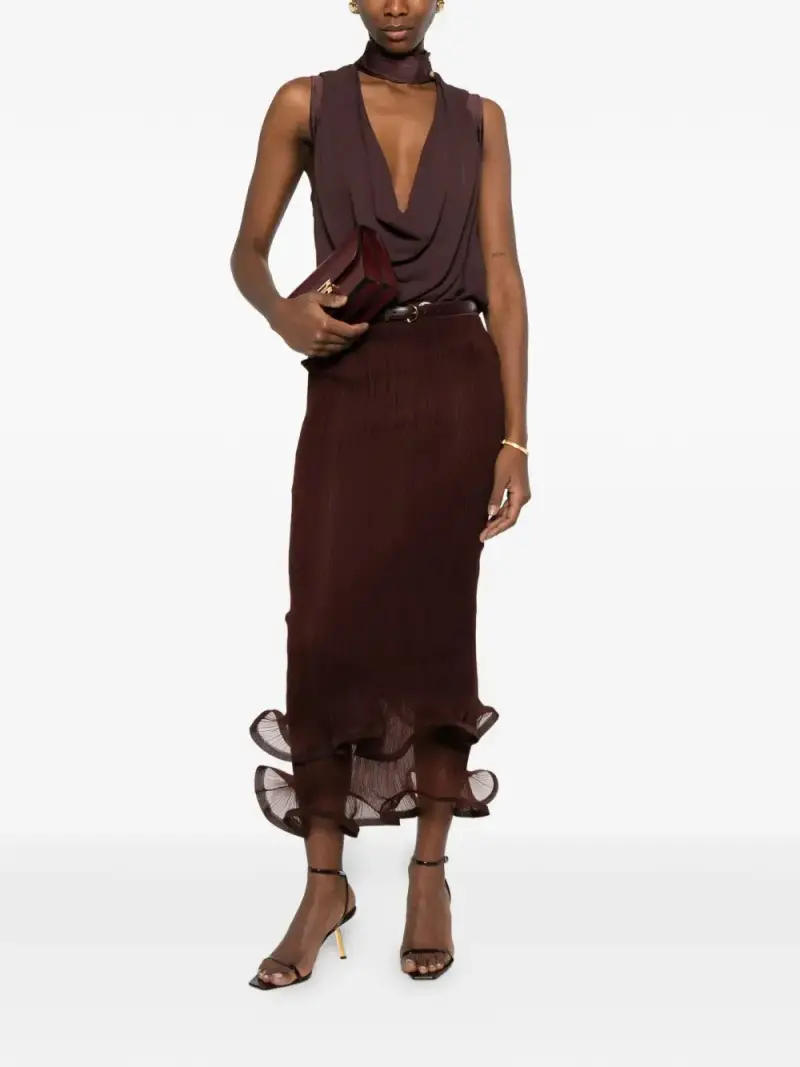 ELISABETTA FRANCHI Camicie Donna Marrone 4220502 miniatura 2