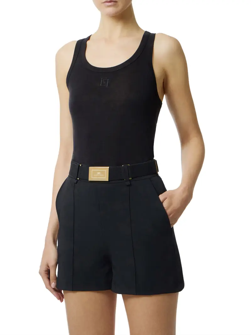 canotta elisabetta franchi da donna - nero