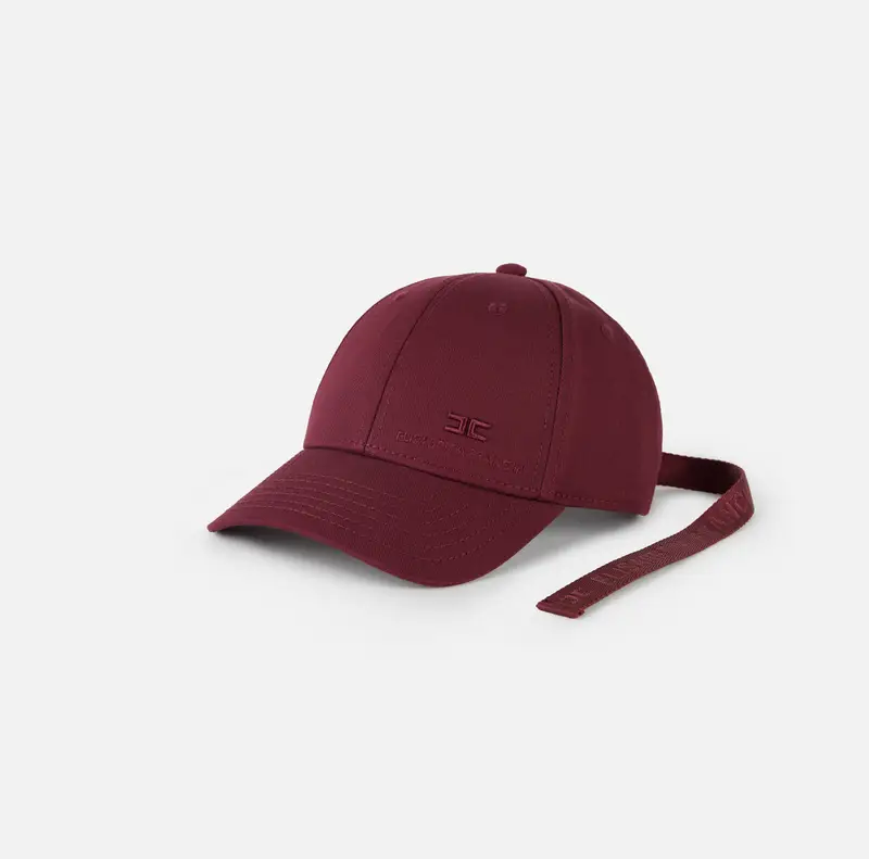 Cappello baseball in gabardina con nastro