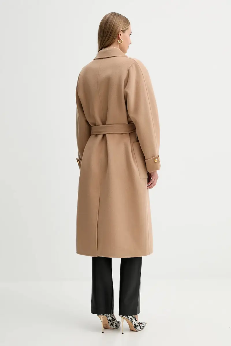 cappotto in lana Beige miniatura 3