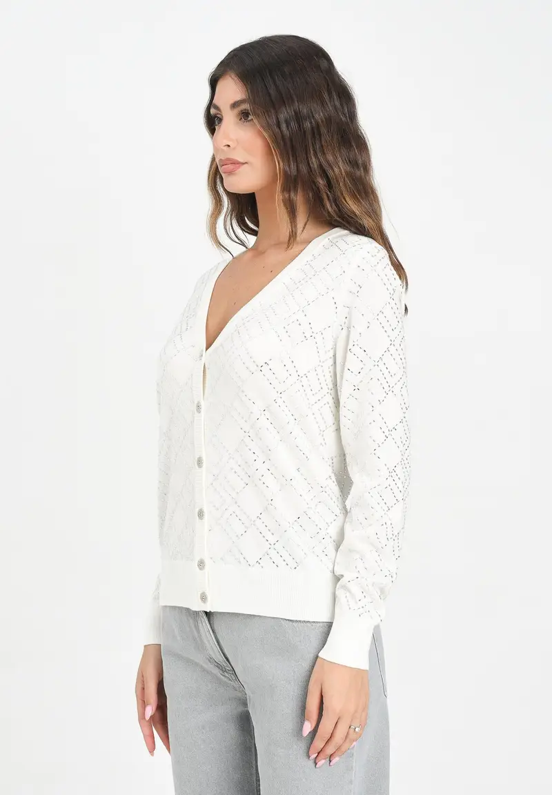 ELISABETTA FRANCHI Cardigan Donna Bianco 1284915