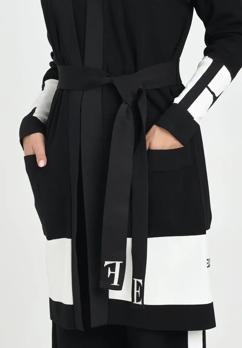 ELISABETTA FRANCHI Cardigan Donna Nero 1284986 miniatura 2