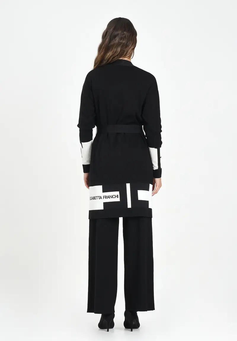 ELISABETTA FRANCHI Cardigan Donna Nero 1284986 miniatura 3