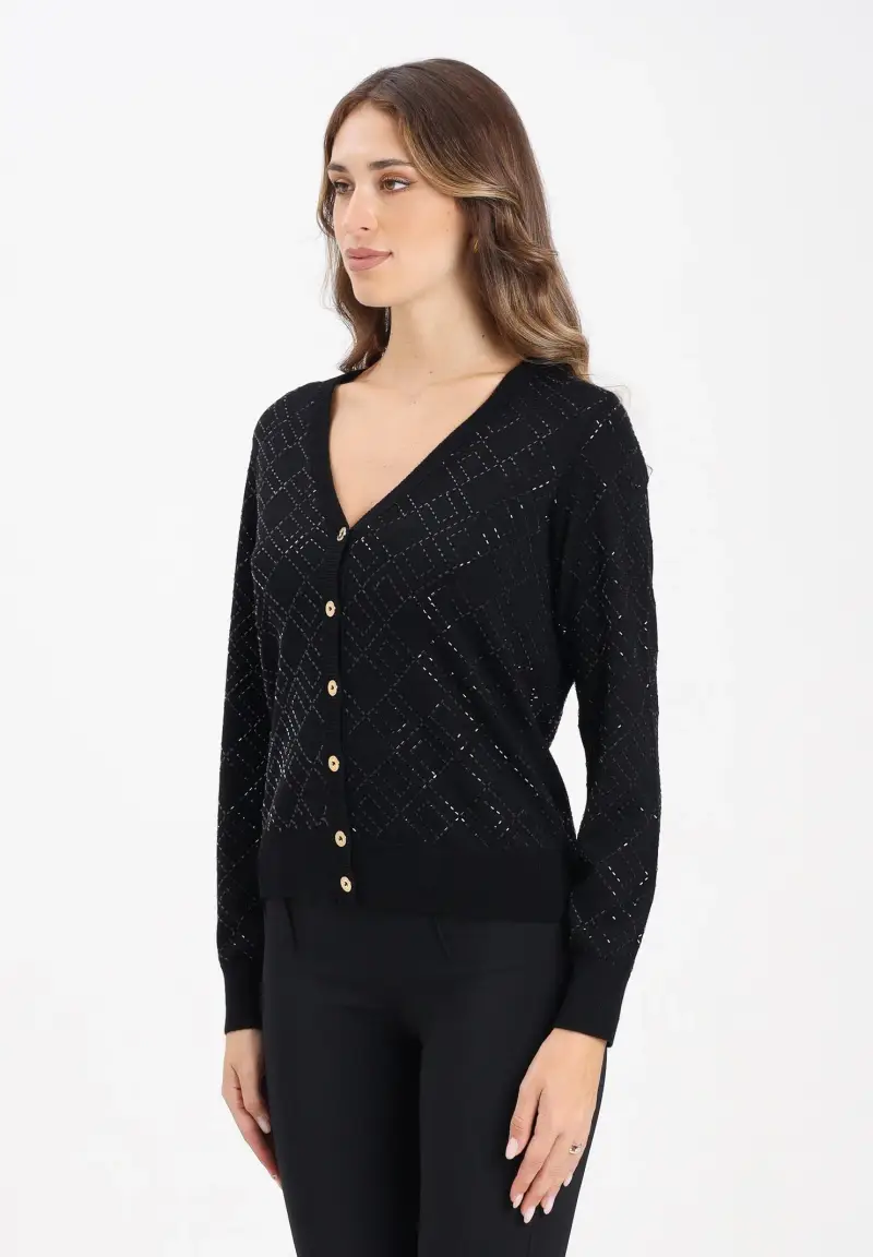 ELISABETTA FRANCHI Cardigan Donna Nero 2818007