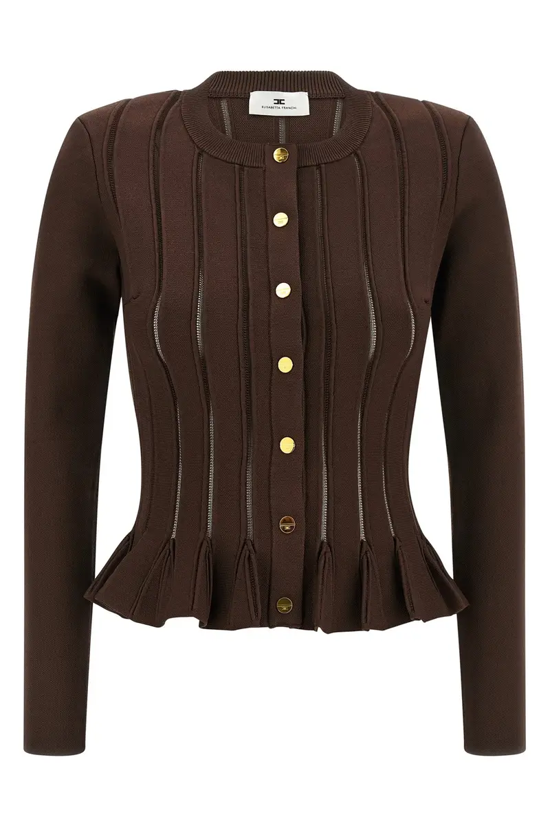 ELISABETTA FRANCHI Cardigan Marrone 2550180