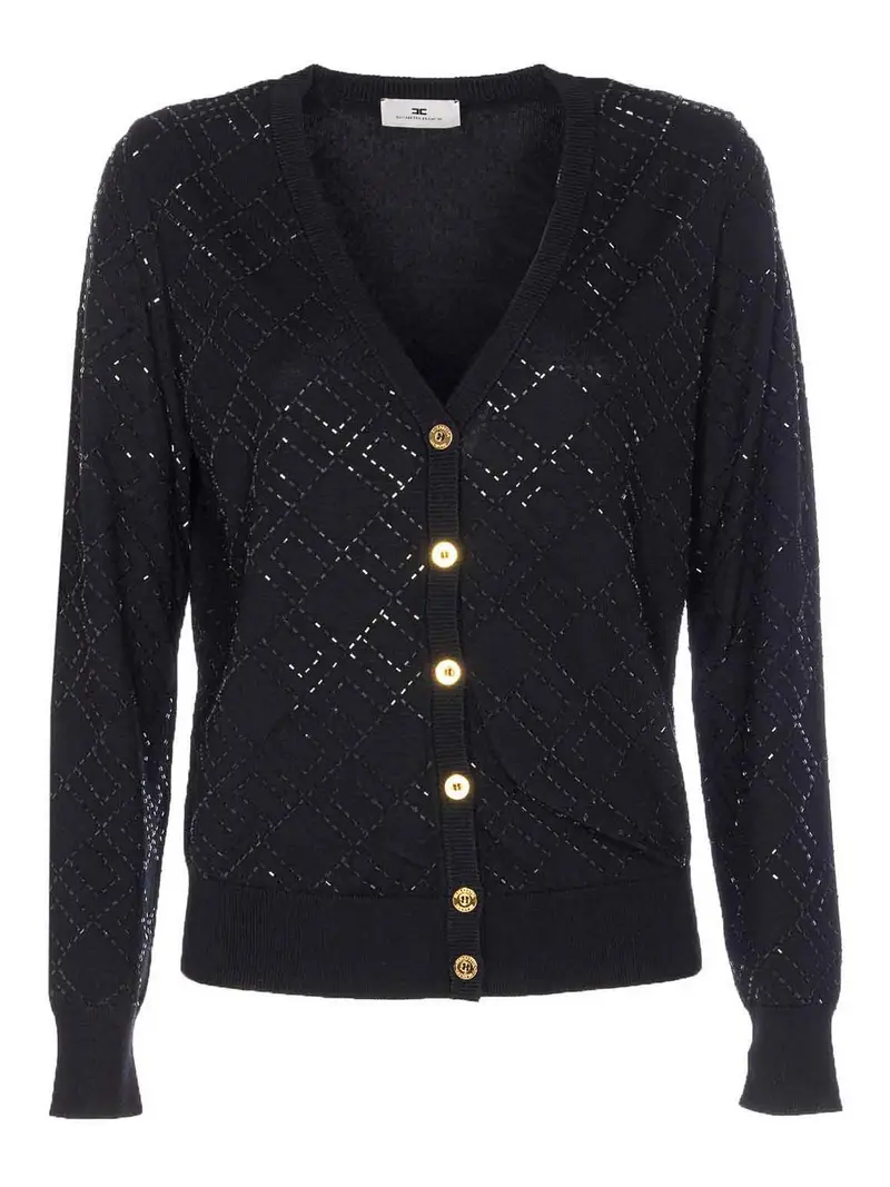 ELISABETTA FRANCHI Cardigan Nero 3350322
