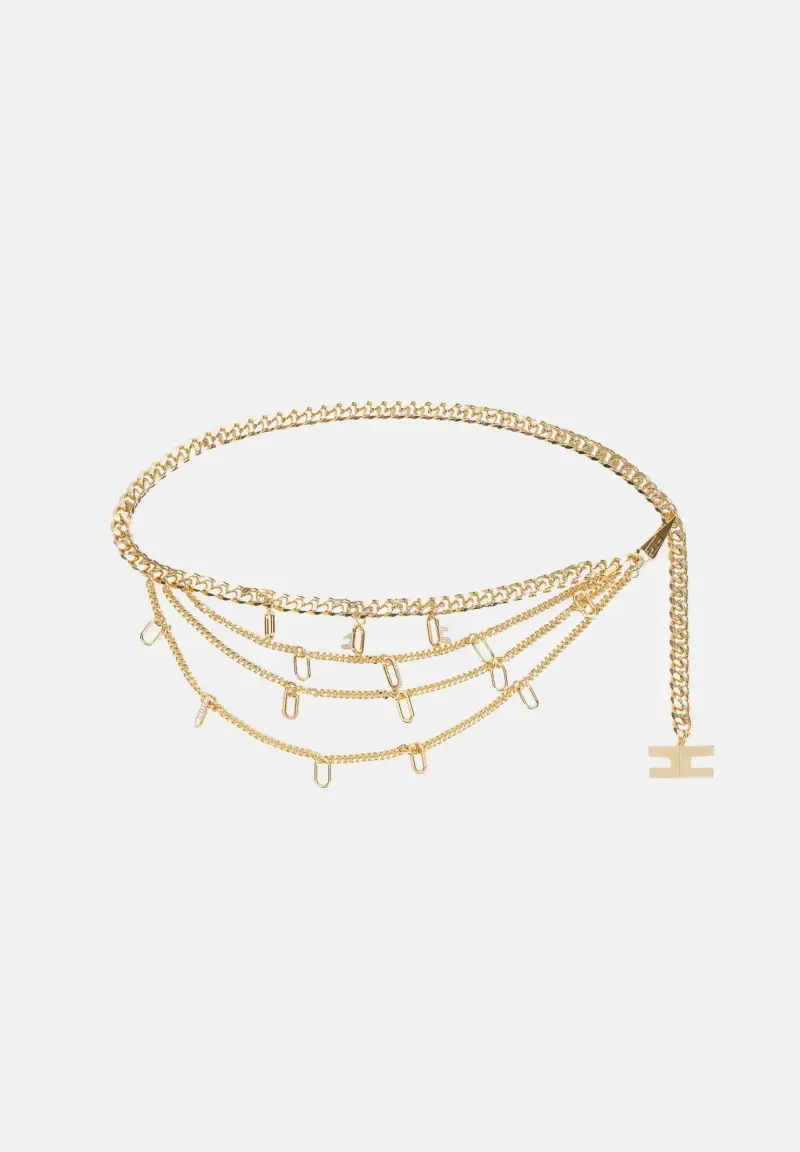 Cintura gioiello oro da donna con charms