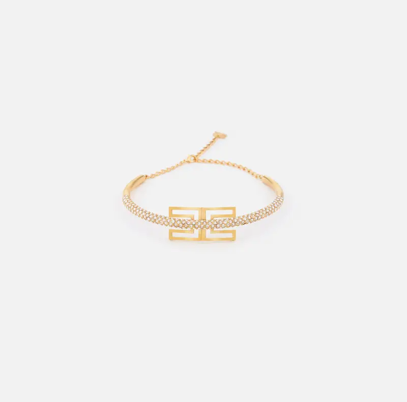 Collana con logo e strass