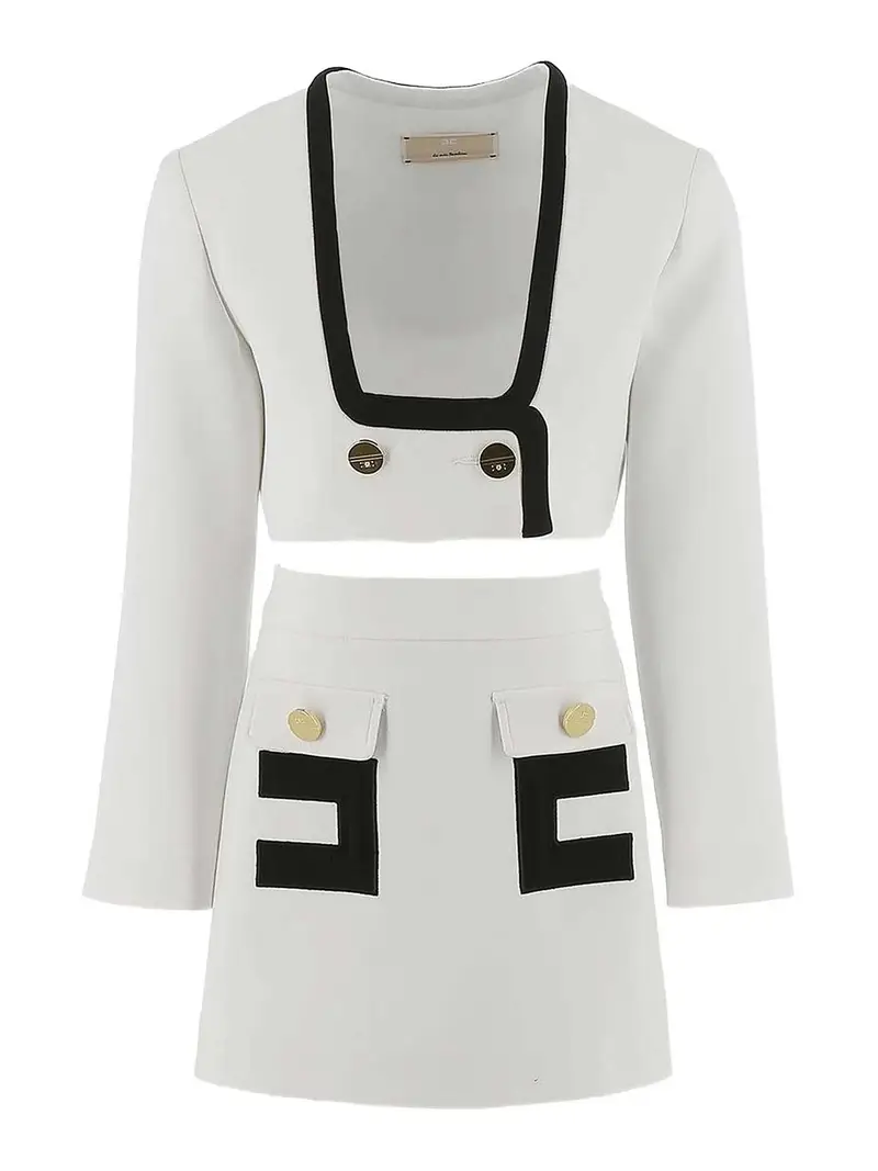 Completo Giacca E Pantalone Bianco