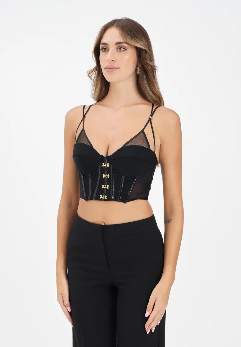 Corpetto nero da donna