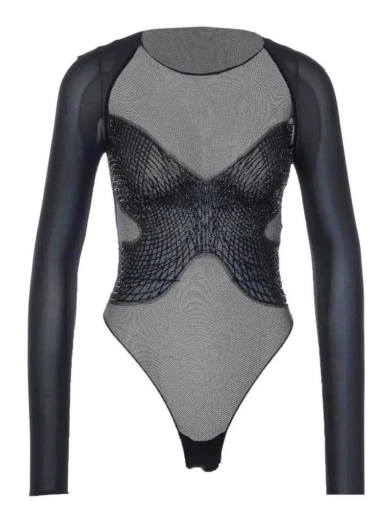 Corpo in rete nera Nero
