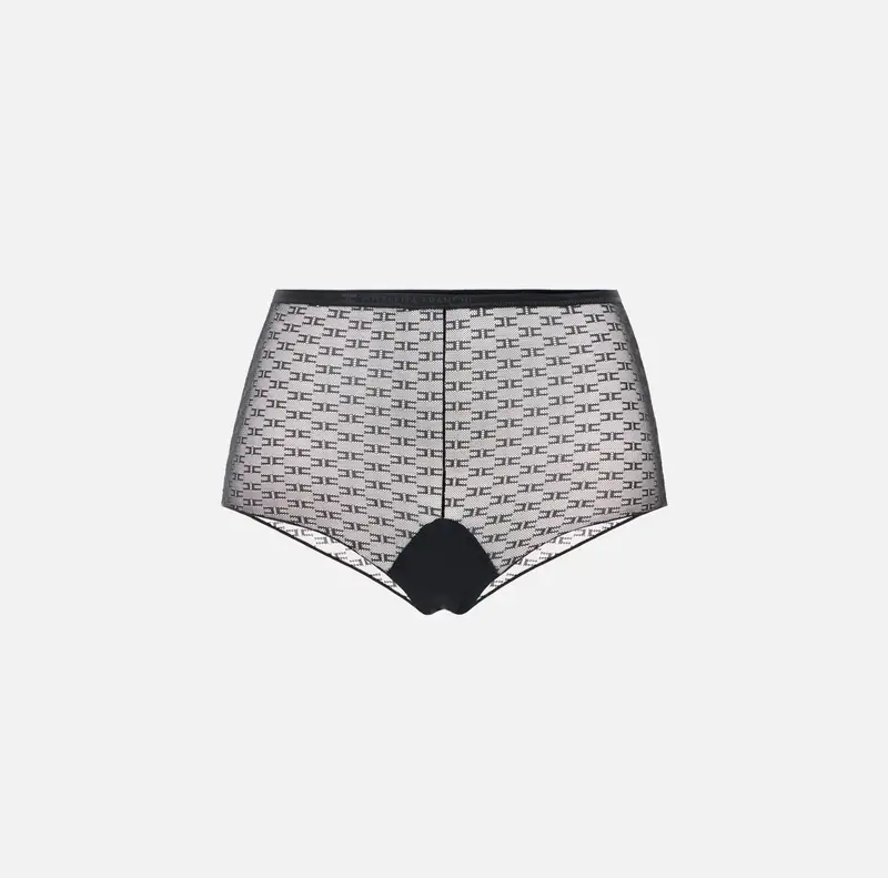 Culotte in tulle monogram