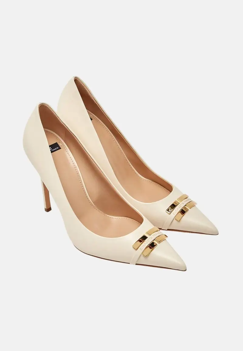 Decollete burro da donna con dettaglio logo miniatura 3