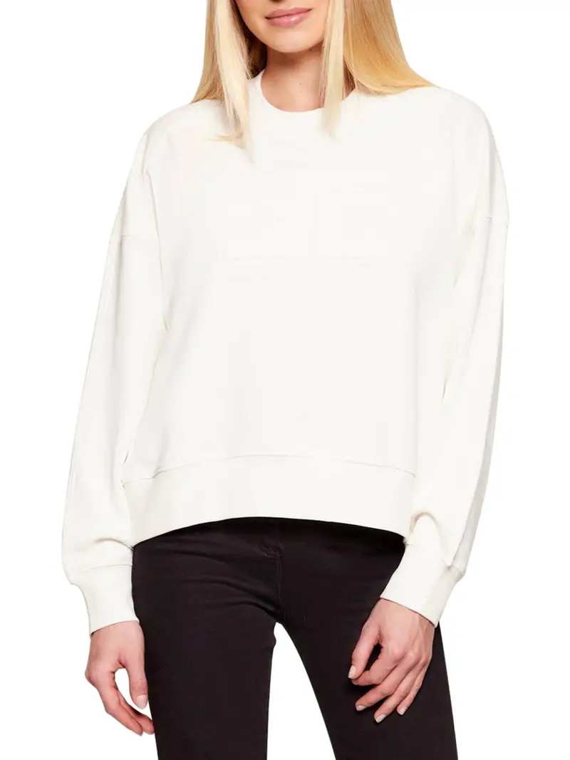 felpa elisabetta franchi da donna - avorio