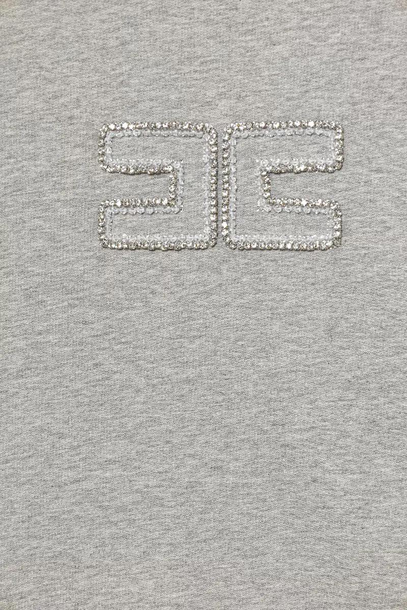 felpa in cotone bambino/a colore grigio con applicazione EFFE151.0.FF002 miniatura 3