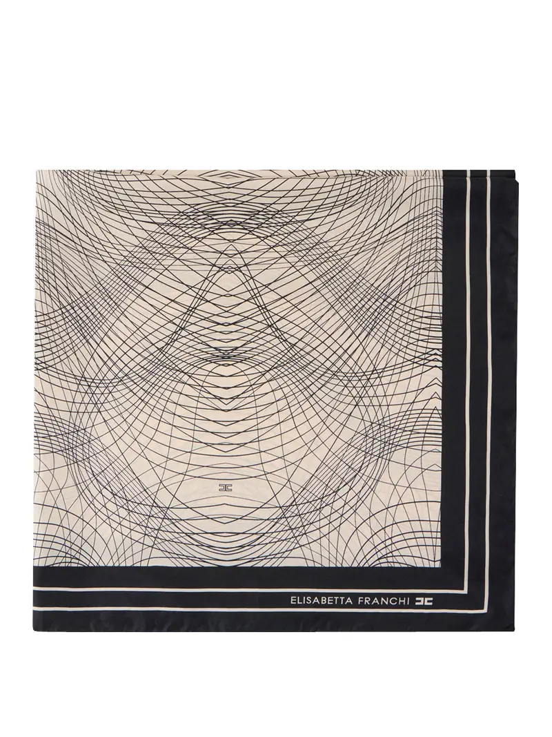 foulard elisabetta franchi da donna - nero burro