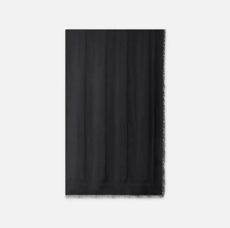 Foulard in viscosa e modal con righe jacquard