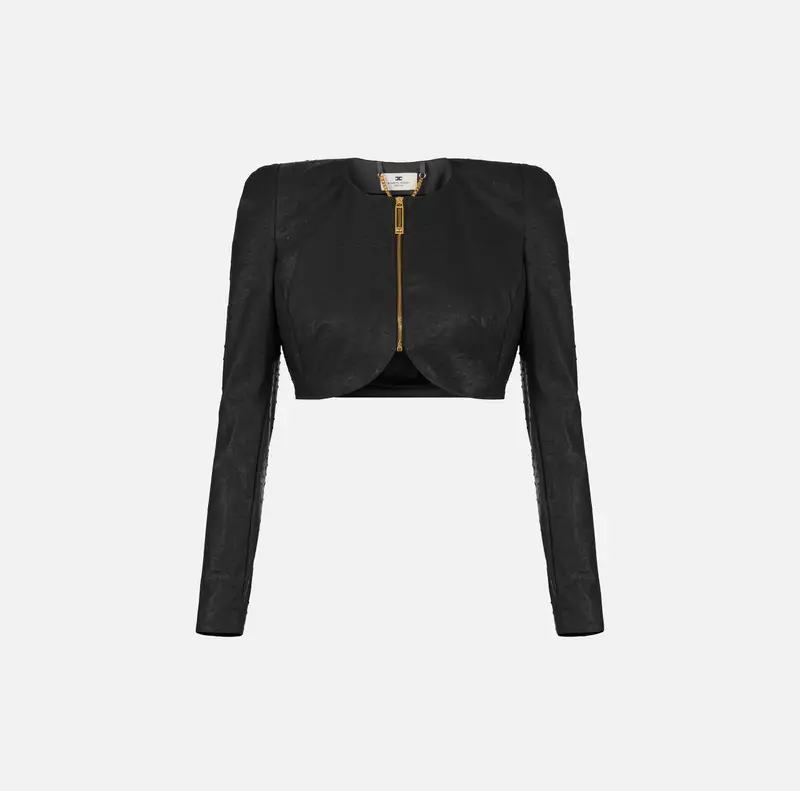 Giacca con stampa struzzo