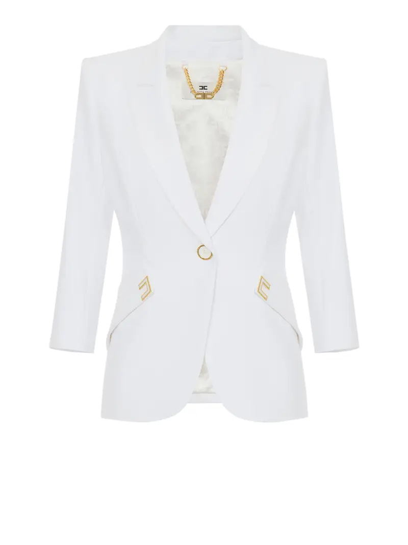 giacca elisabetta franchi da donna - avorio