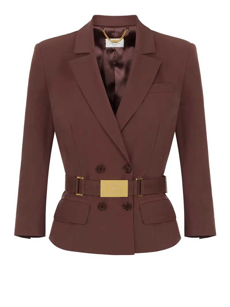 giacca elisabetta franchi da donna - cacao Marrone