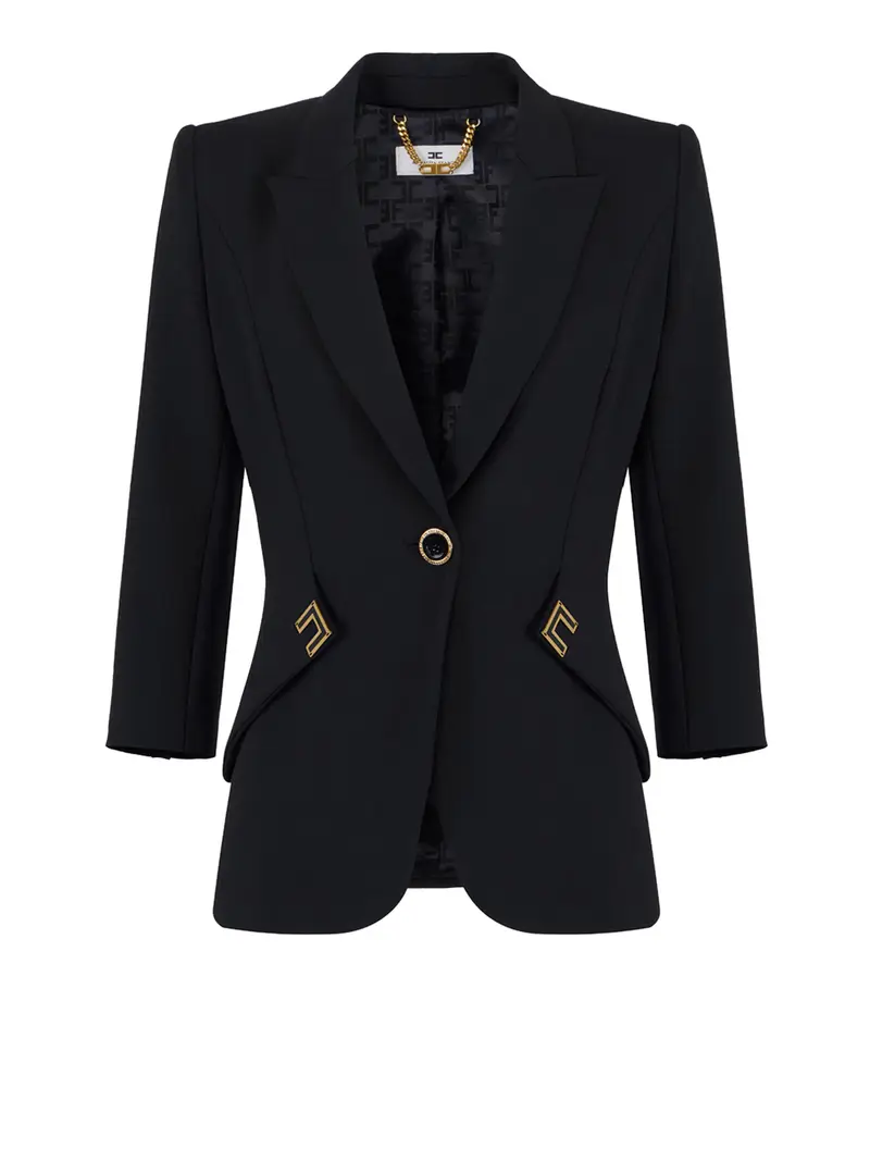 giacca elisabetta franchi da donna - nero