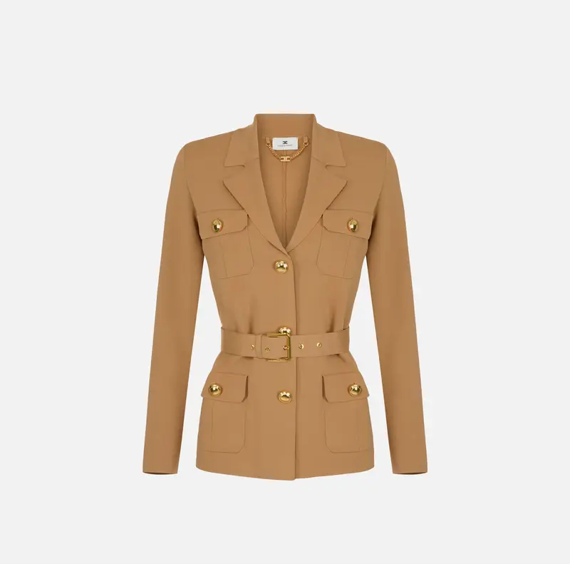 Giacca in maglia punto stoffa