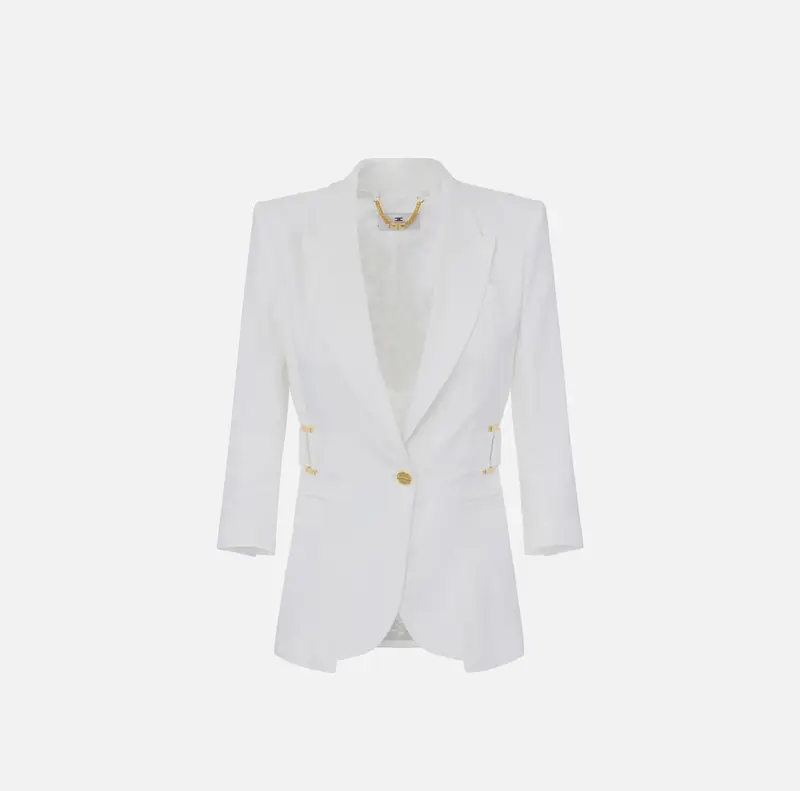 Giacca in misto lino