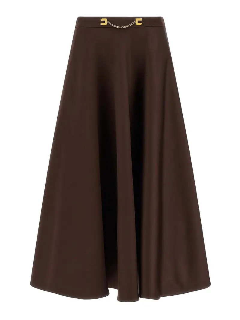 Gonna in duchesse Marrone