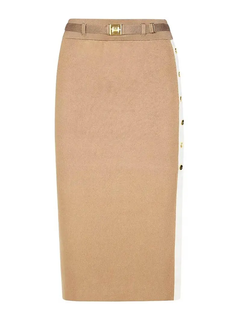 Gonna in maglia Grigio