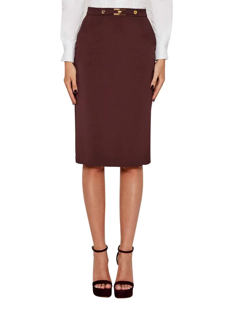 gonna midi elisabetta franchi da donna - merlot Bordeaux