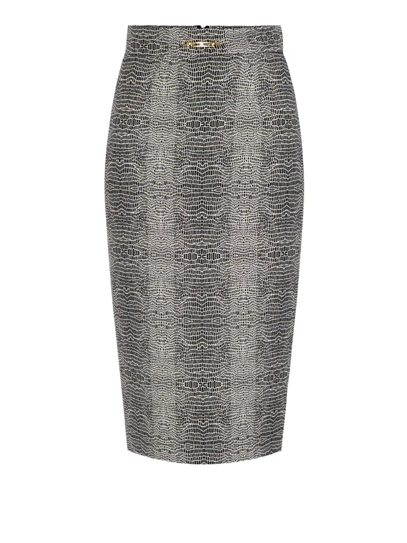 gonna midi elisabetta franchi da donna - nero