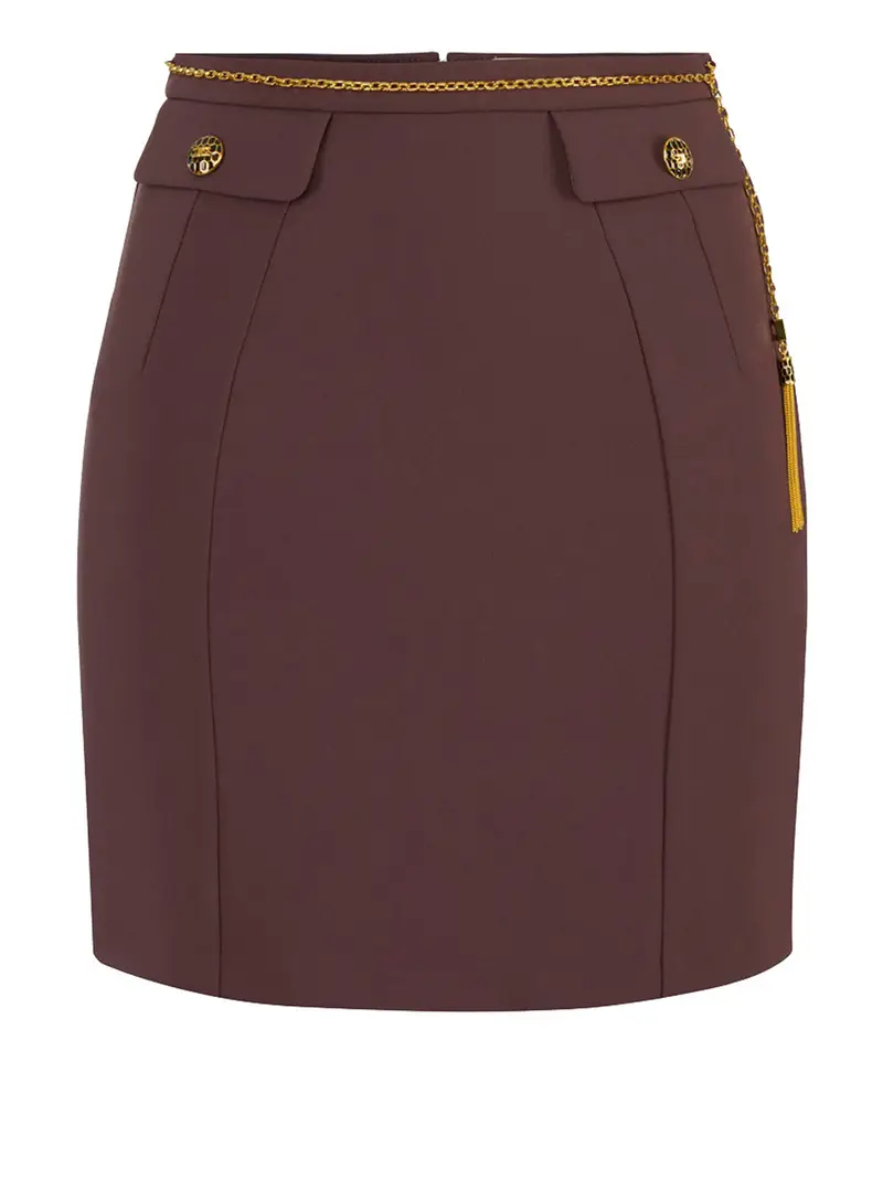 gonna mini elisabetta franchi da donna - merlot Bordeaux