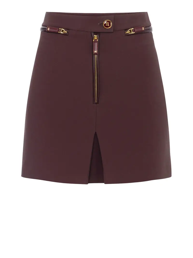 gonna mini elisabetta franchi da donna - merlot Bordeaux