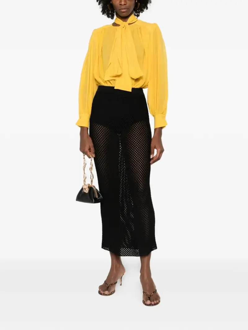 h4>Elisabetta Franchi - Camicia sun GIALLO miniatura 2