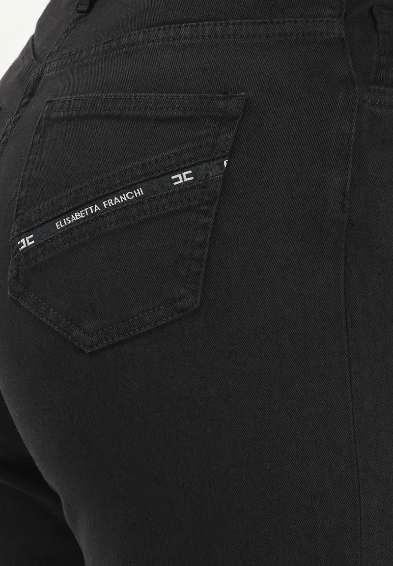 ELISABETTA FRANCHI Jeans Donna Nero 4179129 miniatura 3