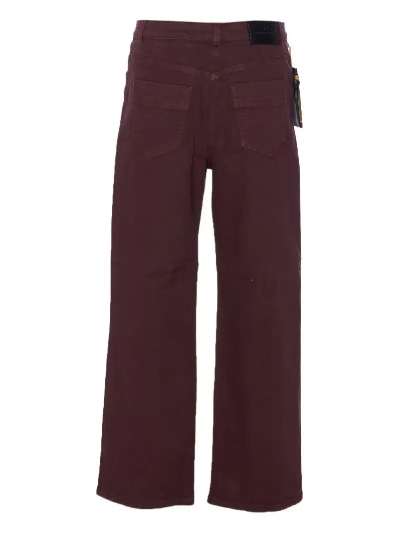 Jeans con Applicazioni e Placca Dorata Merlot miniatura 2