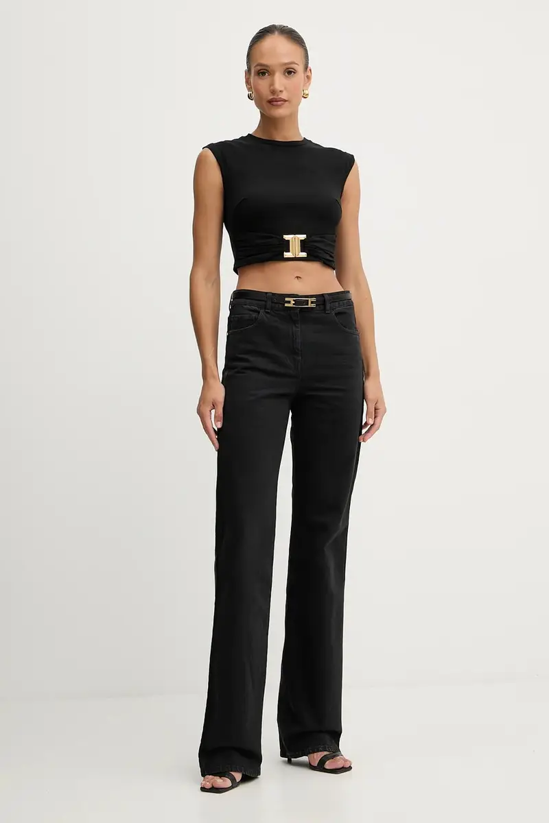 ELISABETTA FRANCHI Jeans Donna Nero 3889964 miniatura 2