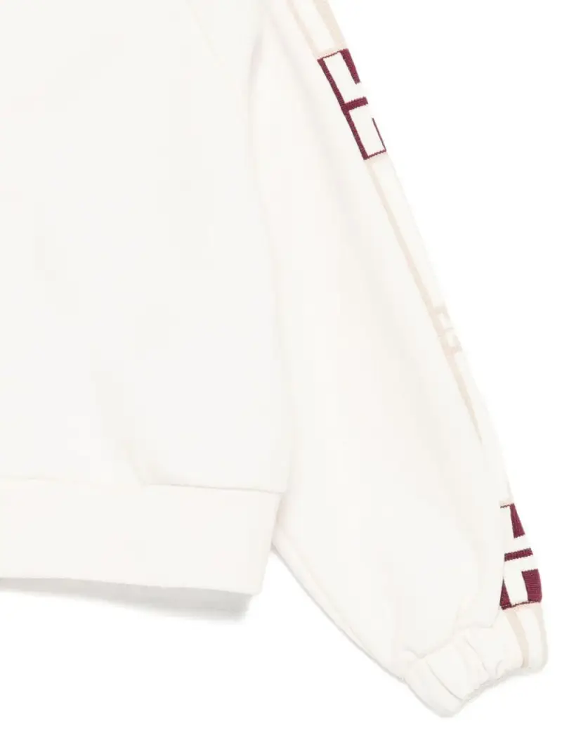 Felpa latte con logo e cappuccio Milk miniatura 2